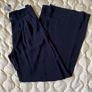 NWT GAP womens black wide leg pants size 2